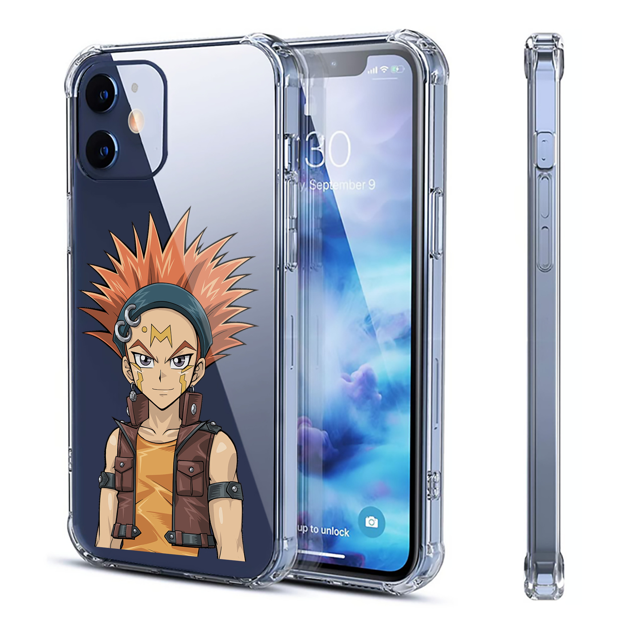 （画像用） 遊☆戯☆王 Yu-Gi-Oh! 【iPhone 12シリーズ対応】透明スマホケース（クリアソフトケース）